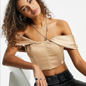 Corset Off-the-Shoulder Top